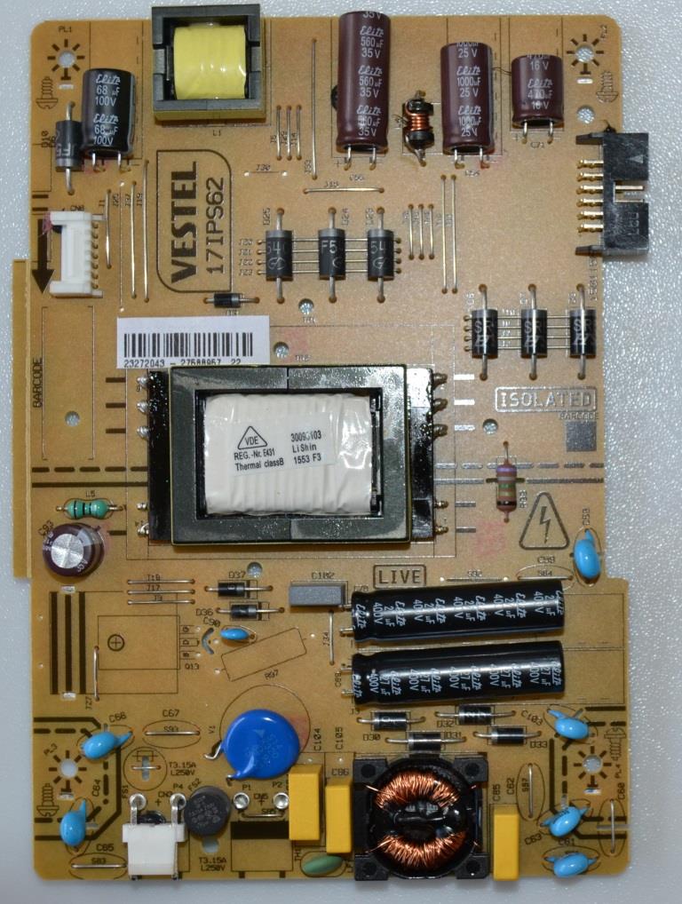 17IPS62/32INC/VES/1 POWER BOARD ,17IPS62, for 32 inc DISPLAY,232720043,27588957,150115R2,