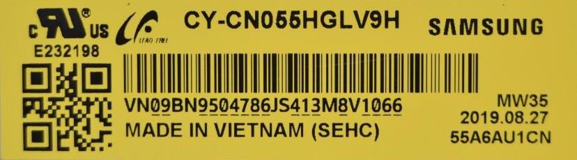 LB/55INC/SAM/55RU7379U LED BACKLAIHT,LM41-00613A,L1_NU7.1/7.3 E5_CDM_S20(2) R1.2_S1C_100,BN96-45913A,AOT_55_NU7100F_2X40,CY-CN055HGLV9H,