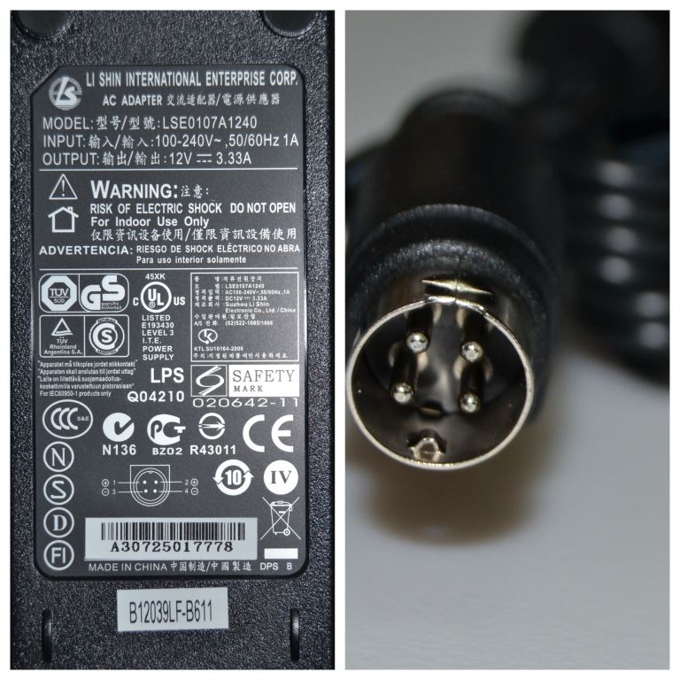 ADAP/12V_3.33A/VES/ORIG ADAPTER ,LSE0107A1240,30043224, 12V 3.33A