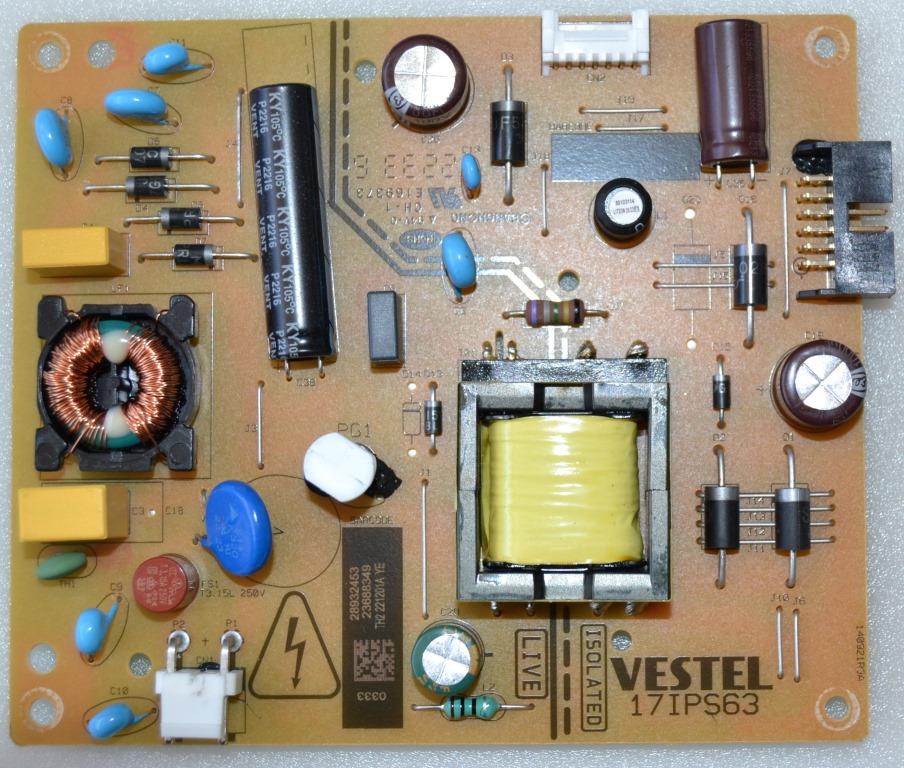 17IPS63/24INC/JVC POWER BOARD 17IPS63 for 24 inc DISPLAY, 28932453,23688349,140921R3A,