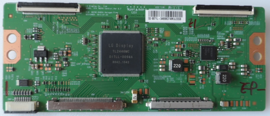 TCON/6870C0482A/42L7463D TCon BOARD ,6870C-0482A, LC550EUF PG F1,