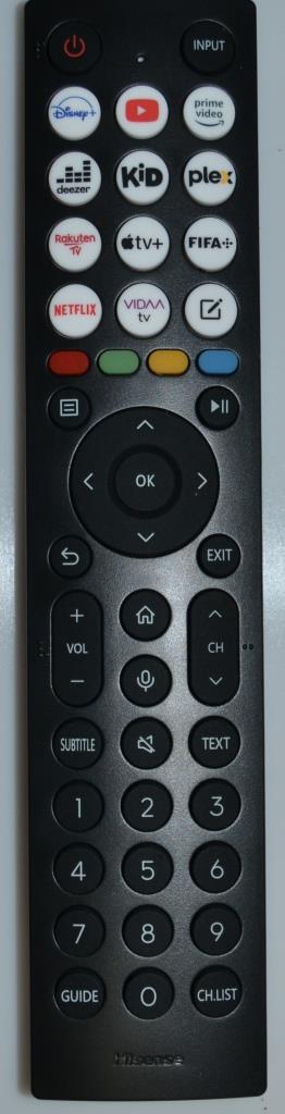 RC/HISENSE/4 ORIGINAL REMOTE CONTROL ,HISENSE ,ERF2J36H(0011), ZDA3230523,55E7KQ PRO,