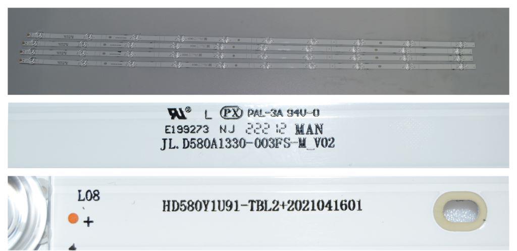 LB/58INC/HISENSE/2 LED BACKLAIHT,JL.D580A1330-003FS-M_V02,HD580Y1U91-TBL2+2021041601,4x10 diod 1098 mm