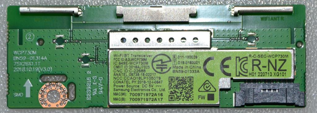 WI-FI/BN59-01333A/SAM/43AU7095 WI-FI MODULE ,BN59-01333A,WCP730M,BN59-01314A, for, SAMSUNG, UE43AU7095