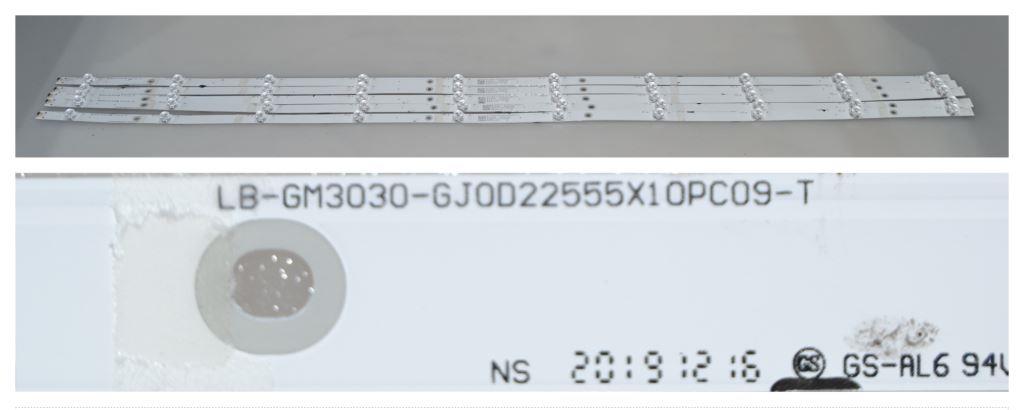 LB/55INC/PH/55PUS6704 LED BACKLAIHT,LB-GM3030-GJ0D22555X10PC09-T,5x10 diod 1080mm