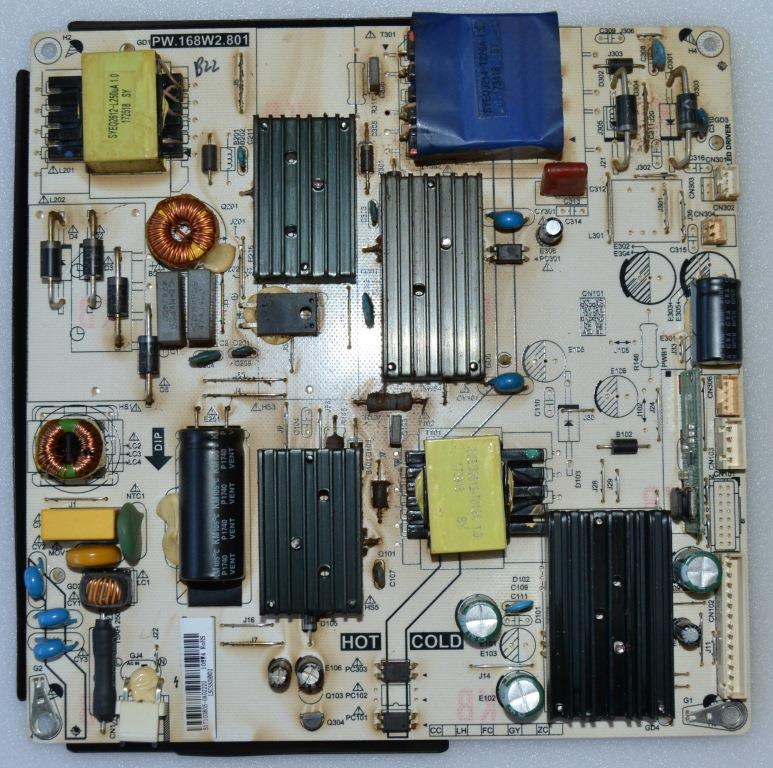 PB/PW.168W2.801/BP POWER BOARD ,PW.168W2.801, for 55 inc display 