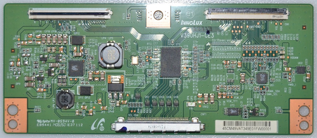 TCON/T390HJ1/PAN TCon BOARD ,V390HJ1-CE3,