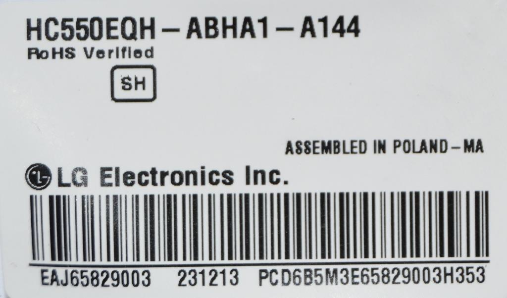 LB/55INC/LG/55QNED816RE LED BACKLAIHT  ,HC550EQH-ABHA1-A114,23Y 55QNED80,MEK65185001,LGMA#2,