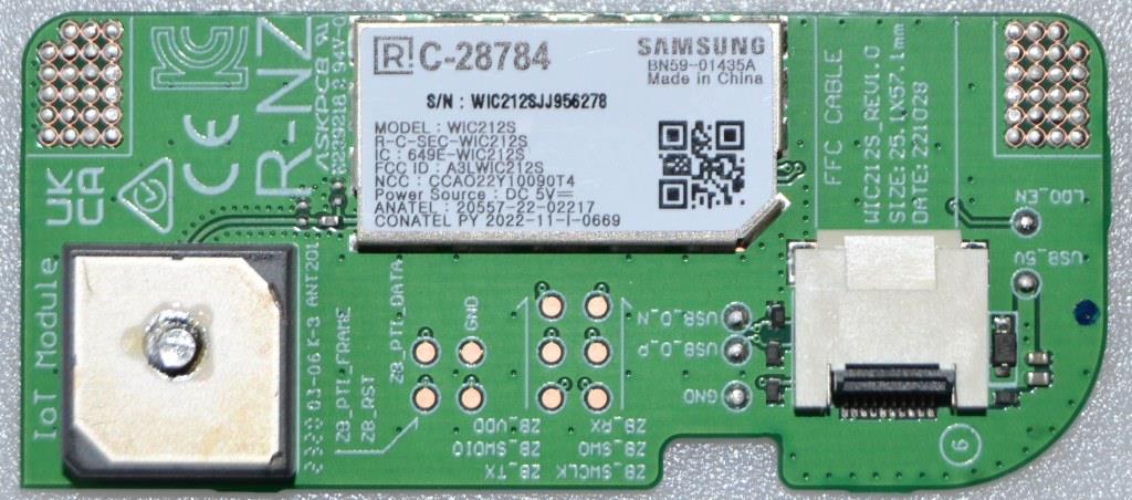 WI-FI/SAM/50Q70CAT WI-FI BT  MODUL ,BN59-01435A,WIC212S,