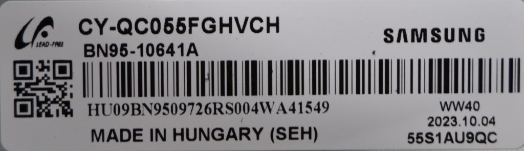 LB/55INC/SAM/55Q70CAT LED BACKLAIHT,BN96-52584A,LGP,BN61-18479A,S1Q7-550SM0-R0, LM41-01050B,  CY-QC055FGHVCH