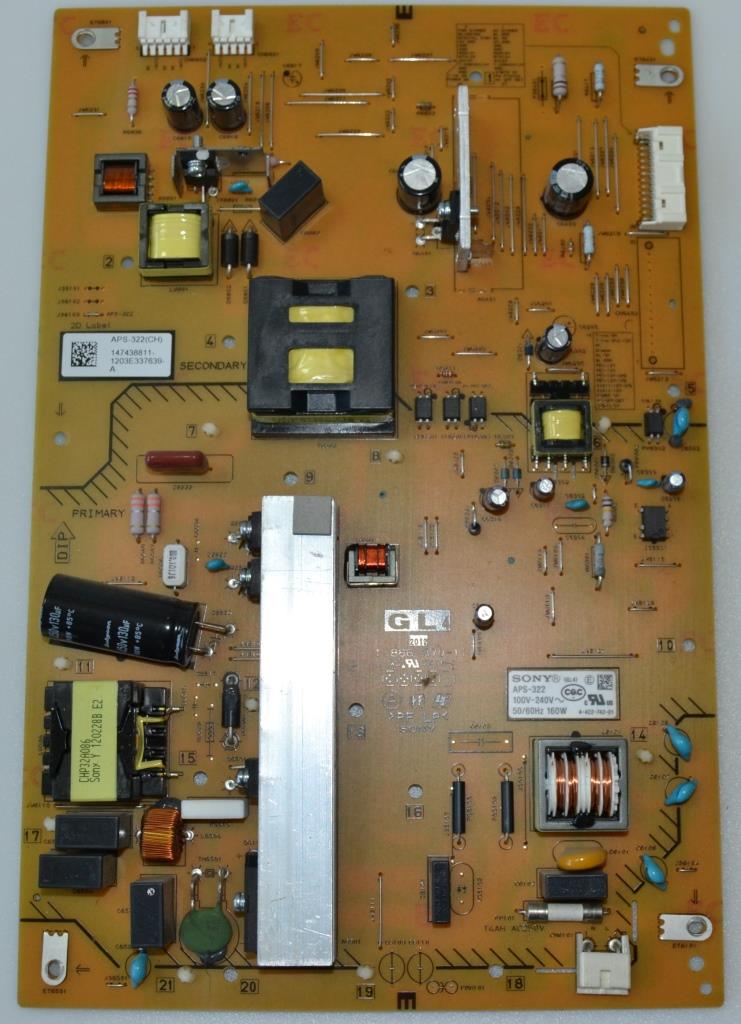 PB/APS322/SONY/46EX653 POWER BOARD ,APS-322,1-886-370-11,for ,SONY,KDL-46EX653