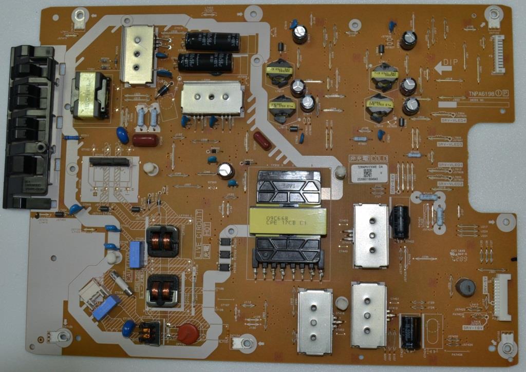 PB/50INC/PAN/50EX703E POWER BOARD ,TNPA6198 1P,TZRNP01FXWE, DA,for ,PANASONIC TX-50EX703E,