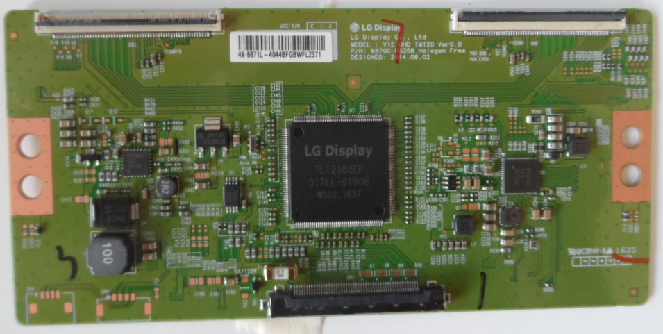 TCON/6870C0535B/49PUH6101 TCon BOARD ,6870C-0535B ,V15 UHD DRD TM120 Ver0.9