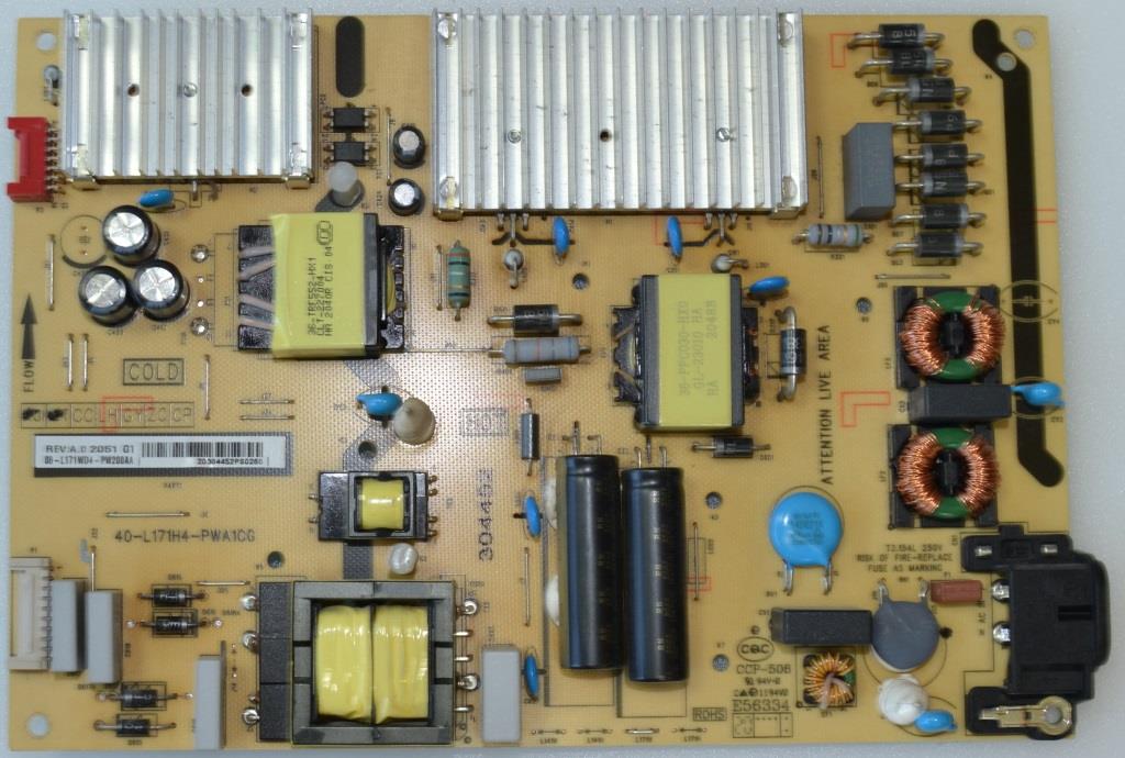 PB/TCL/50C715 POWER BOARD, 40-L171H4-PWA1CG,08-L171WD4-PW200AA, for TCL 50C715