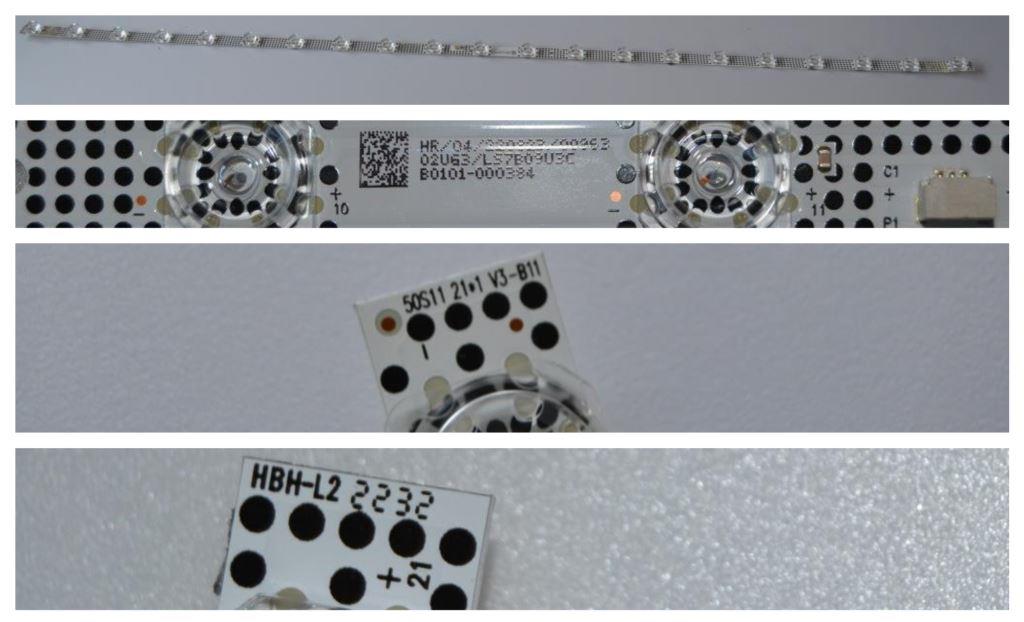 LB/50INC/TCL/2 LED BACKLAIHT ,HR/04/220823/00963 02U63/LS7B09U3C B0101-000384,50S11 21*1 V3-B11,HBH-L2,1x21 diod 985 mm