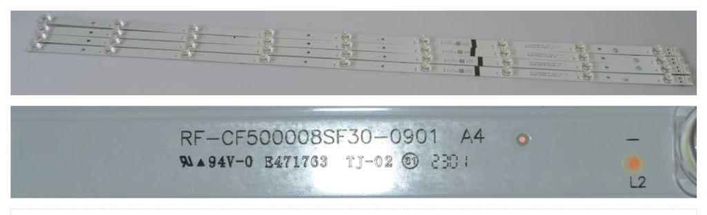 LB/50INC/VES/TOSH/1 LED BACKLAIHT  ,RF-CF500008SF30-0901 A4,4x9 diod 970mm