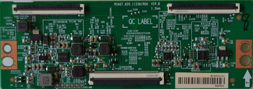 TCON/RSAG7.820.11538/HISENSE/1 TCon BOARD,RSAG7.820.11538/ROH 