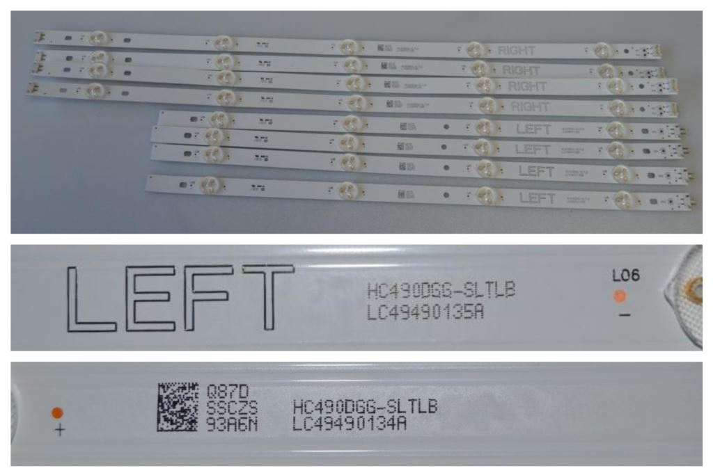 LB/49INC/LG/49UM7390PLC LED BACKLAIHT ,HC490DGG-SLTLB,LC49490134A,LC49490135A,