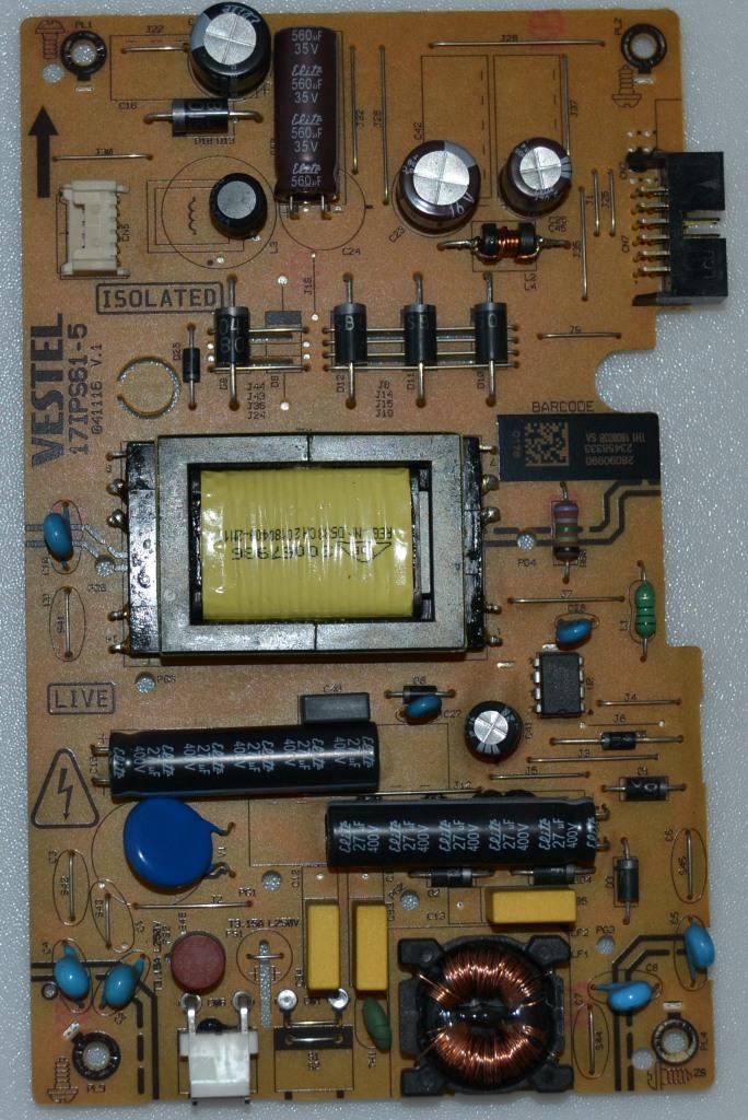 17IPS61-5/24INC/VES/CROWN/1 POWER BOARD ,17IPS61-5,041116, V.1,28090980,23458333,