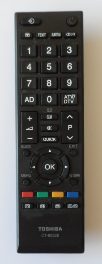 RC/TOSH/CT90326   ORIGINAL REMOTE CONTROL ,CT-90326, for ,TOSHIBA LED TV,