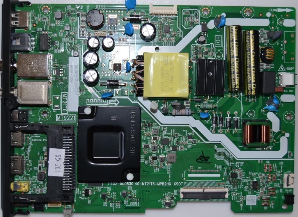 MB/TCL/43S5400 MAIN BOARD ,11602-500830,40-MT21T6-MPB2HG,CSOT, for TCL 43S5400