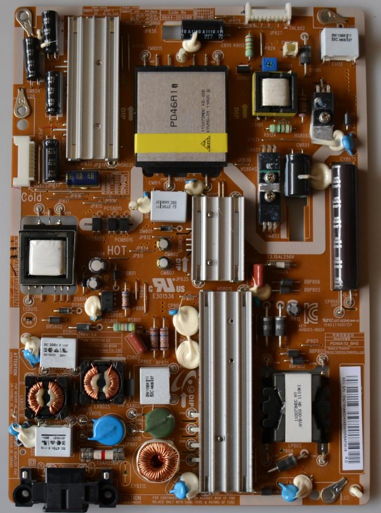 PB/BN44-00458B/SAM/32D6510 POWER BOARD, BN44-00458B,PD46A1D_BHS , for SAMSUNG ,UE 32D6510WS,
