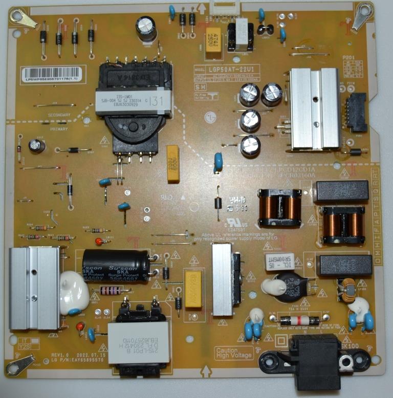 PB/LG/50UR81003LJ POWER BOARD ,EAY65895570,LGP5AT-22U1,3PCR03160A,for LG 50UR81003LJ