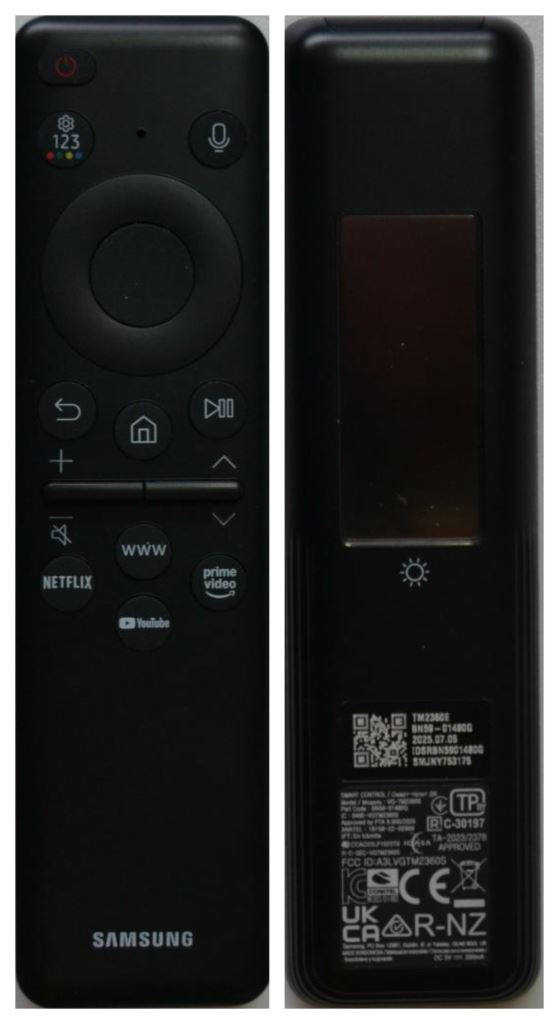 RC/SAM/BN59-01480G ORIGINAL  SOLAR SMART REMOTE CONTROL,BN59-01480G,TM2360E ,for SAMSUNG LED TV
