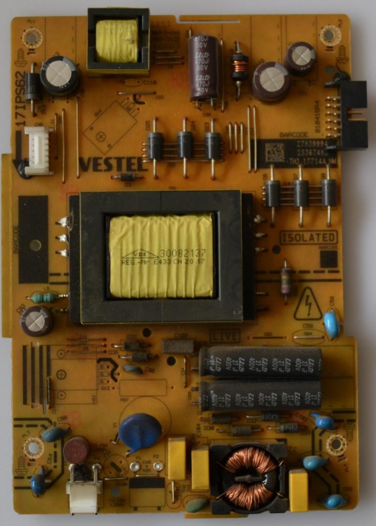 17IPS62/32INC/TFK/14 POWER BOARD ,17IPS62, for 32 inc DISPLAY, 27839994,23367482,010416R4,