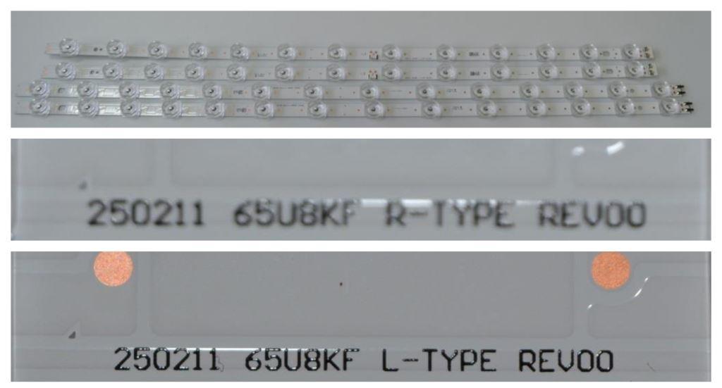 LB/65INC/SAM/65U8092U LED BACKLAIHT ,250211 65U8KF R-TYPE REV00, 250211 65U8KF L-TYPE REV00,BN96-60376A,BN96-60377A,