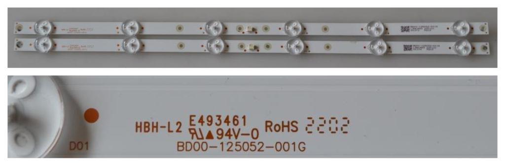LB/24INC/NEI/1 LED BACKLAIHT  ,BD00-125052-001G,2X6, 2x6 diod  3v 440mm,