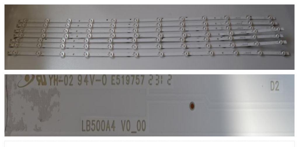 LB/50INC/PH/50PUS8818 LED BACKLAIHT  ,LB500A4 V0_00,7x12 diod 1010mmm