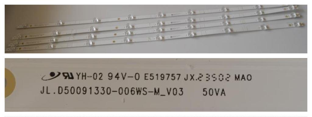 LB/50INC/STL/50DM7600 LED BACKLAIHT,JL.D50091330-006WS-M_V03,4x9 diod,950m,3v
