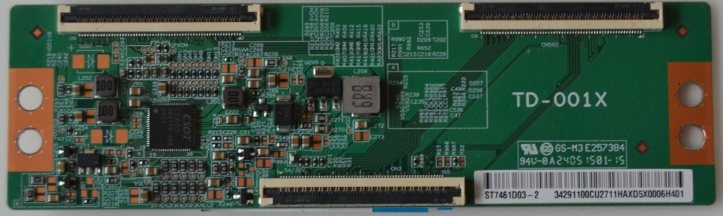 TCON/TD-001X/XIAOMI TCon BOARD, TD-001X ,ST7461D03-2,