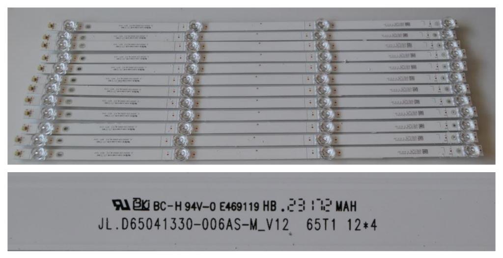 LB/65INC/SMT LED BACKLAIHT ,JL.D65041330-006AS-M_V12,65T1,12*4,12x4 diod ,575mm,3v