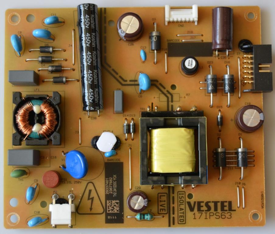 17IPS63/32INC/TFK/4 POWER BOARD 17IPS63 for 32 inc DISPLAY, 29337461,23677682,140921R3A