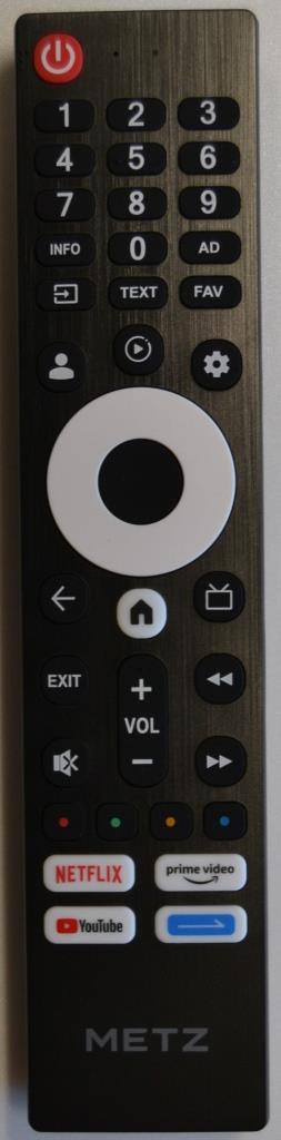 RC/METZ ORIGINAL REMOTE CONTROL ,N030107-003632-001,HS8C08J-05,for ,METZ, 40MQF7000Z,
