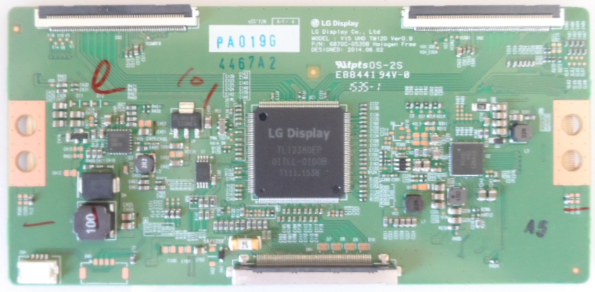 TCON/6870C0535B/LG/SHARP/55XUF8772 TCon BOARD 6870C-0535B V15 UHD  TM120 Ver0.9