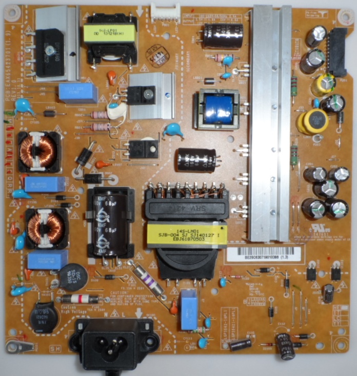 PB/LG/42LB650/1 POWER BOARD LGP3942-14PL1 EAX65423701(1.9)  REV1.0  LG 42LB650