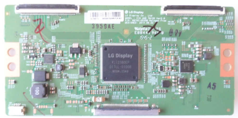 TCON/6870C0535B/55PUK4900 TCon BOARD, 6870C-0535B ,V15 UHD DRD TM120 Ver0.9,