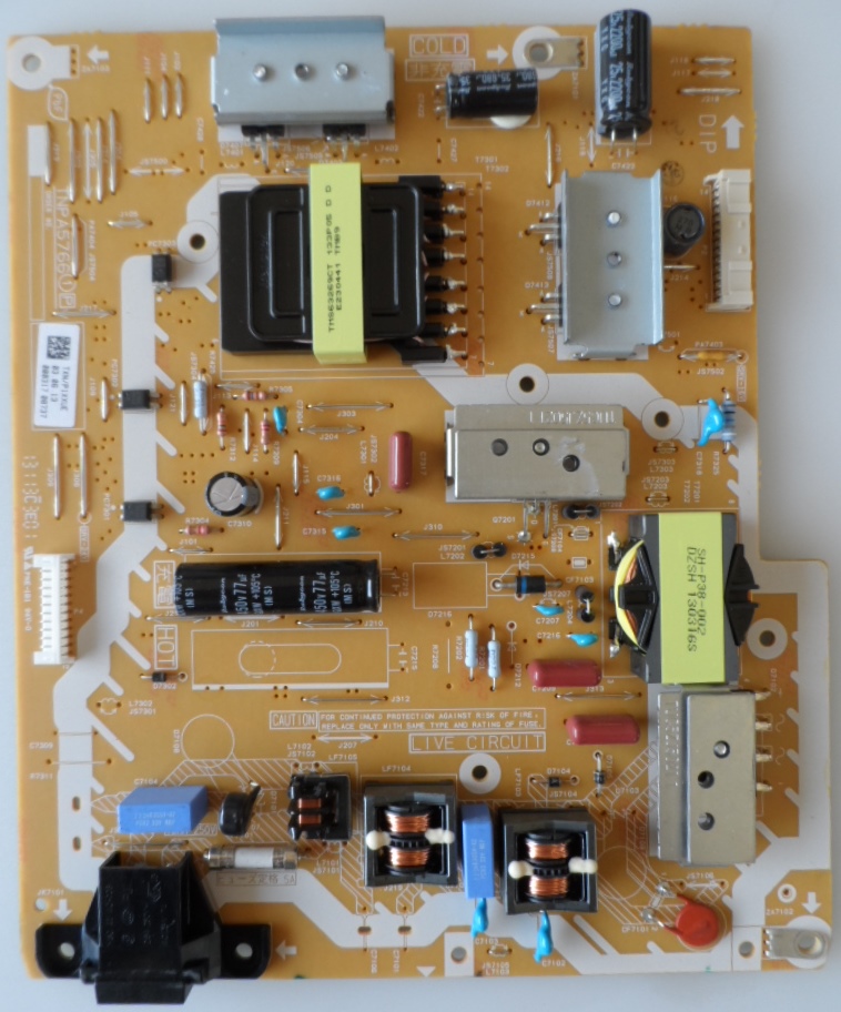 PB/47INC/PAN/47DTW60 POWER BOARD ,TNPA5766 1 P,TXN/P1XXUE,for ,PANASONIC TX-L47DTW60,