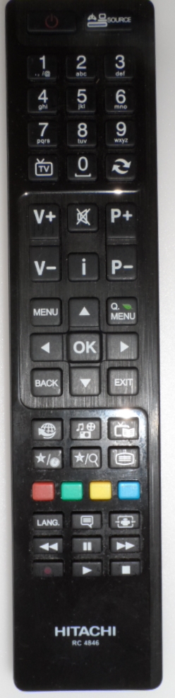 RC/4846/HITACHI  REMOTE CONTROL, RC4846,HITACHI ,LED, TV,