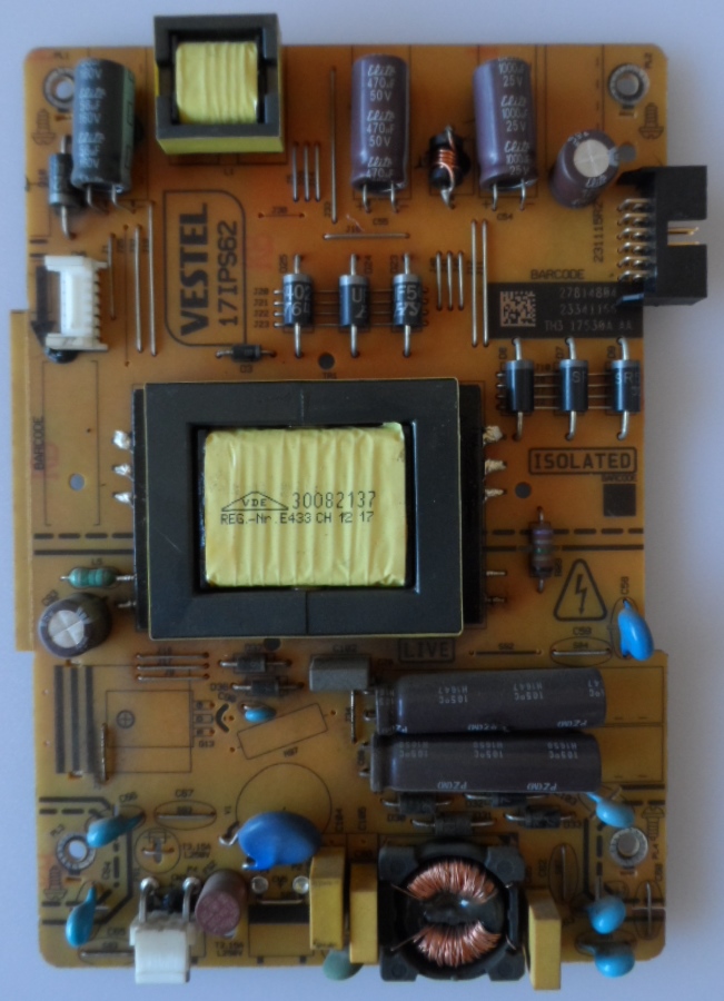 17IPS62/32INC/GOGEN POWER BOARD ,17IPS62, for 32 inc DISPLAY ,27814804,23341166,231115R2