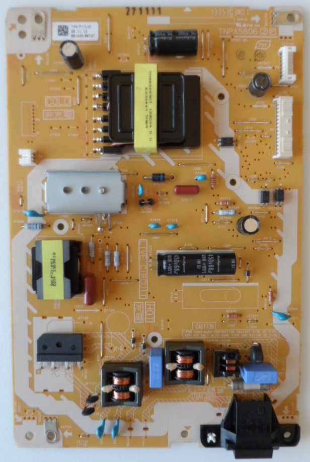 PB/39INC/PAN/L39B6E POWER BOARD ,TNPA5806 2 P,TXN/P1YLUE,for ,PANASONIC TX-L39B6E,