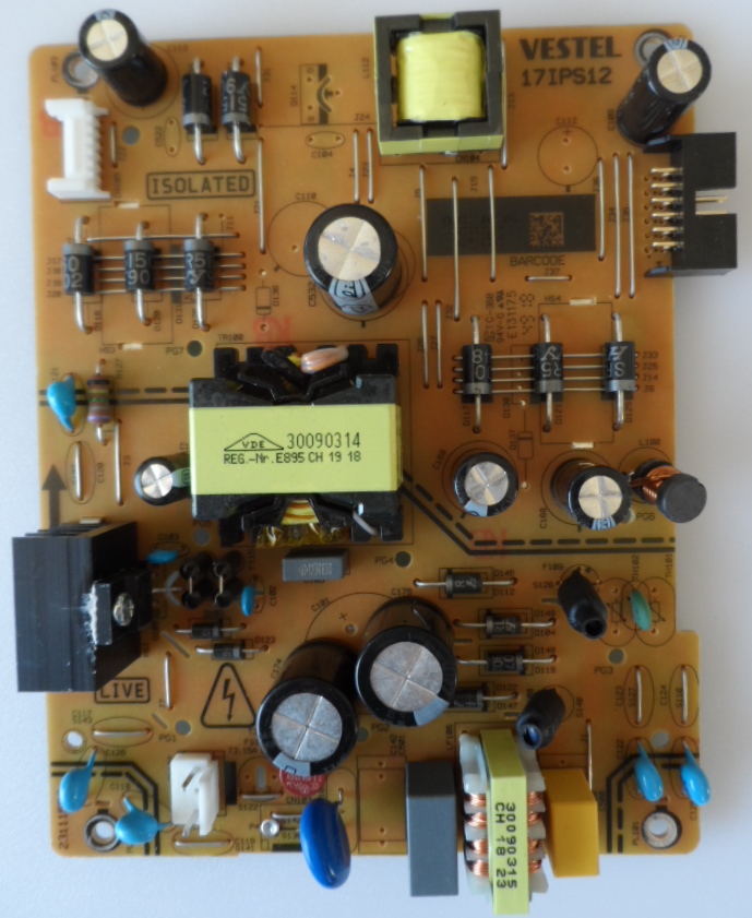 17IPS12/40INC/JVC POWER BOARD ,17IPS12, for 40inc DISPLAY ,28213679,23321125,231115R3,