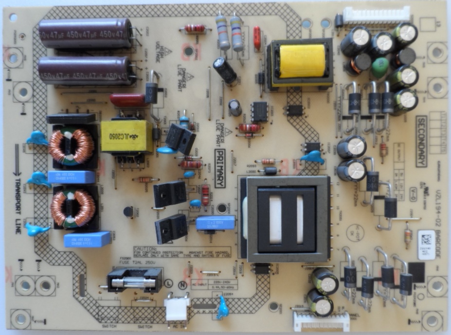 PB/32INC/GRUNDIG/32VLE5420 POWER BOARD ,VZL194-02,for,GRUNDIG 32VLE5420 BG ,