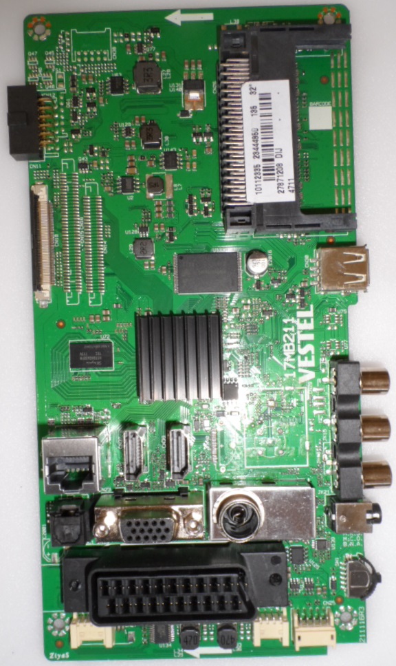 17MB211/32INC/FINLUX MAIN BOARD ,17MB211 , for 32inc DISPLAY ,10112335,23444860,27871208,21111R3,