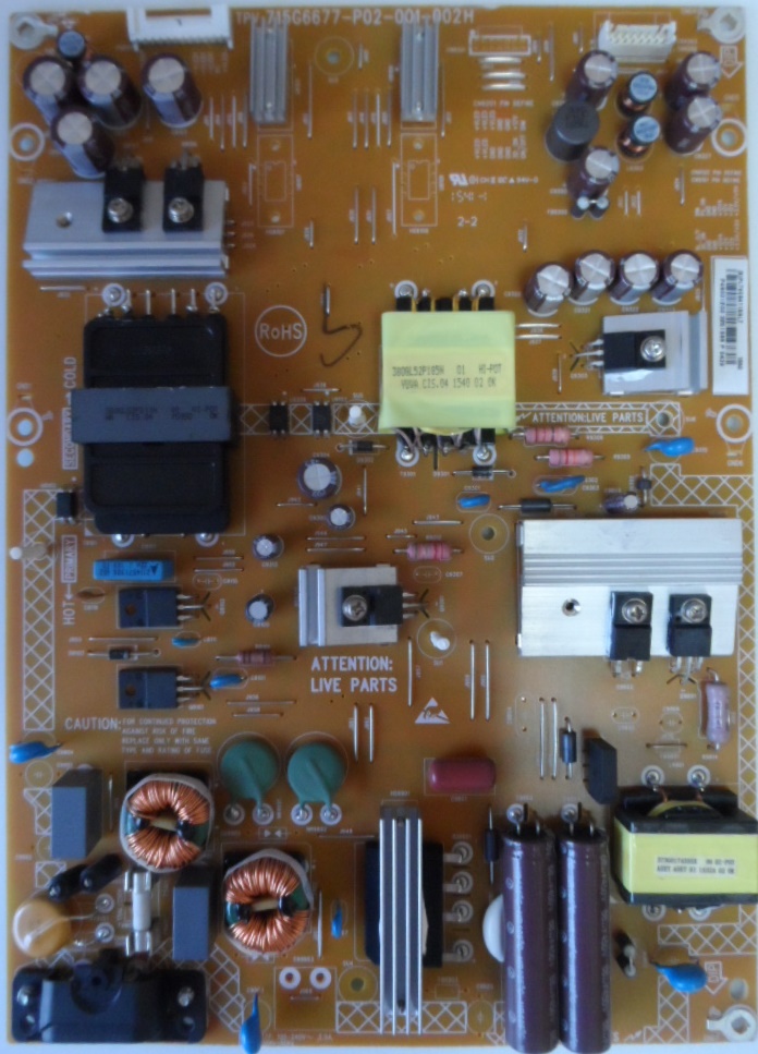 PB/48INC/PH/48PFT5500 POWER BOARD ,715G6677-P02-001-002H,for PHILIPS 48PFT5500/12