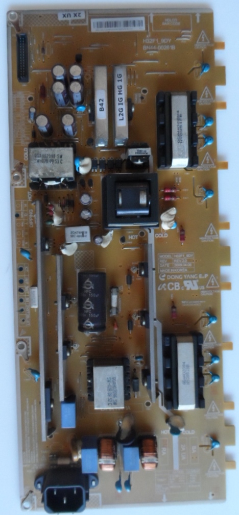 PB/BN44-00261B/SAM/32B530 POWER BOARD, BN44-00261B,H32F1_9DY,  for, SAMSUNG, LE32B530