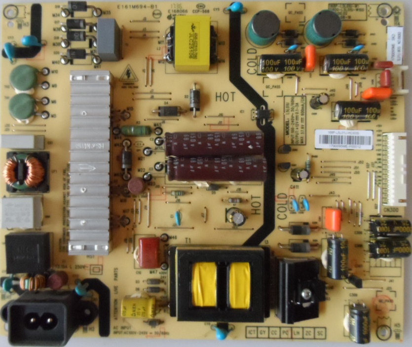 PB/L5L01U/SKYWORTH/49U5A14G POWER BOARD, L5L01U,168P-L5L01U-HCW3S,